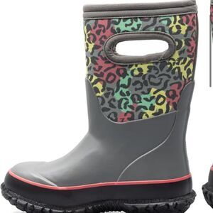 Kids' Grasp Neo Leopard Waterproof Boot BOGS winter rain boot scuba rubber